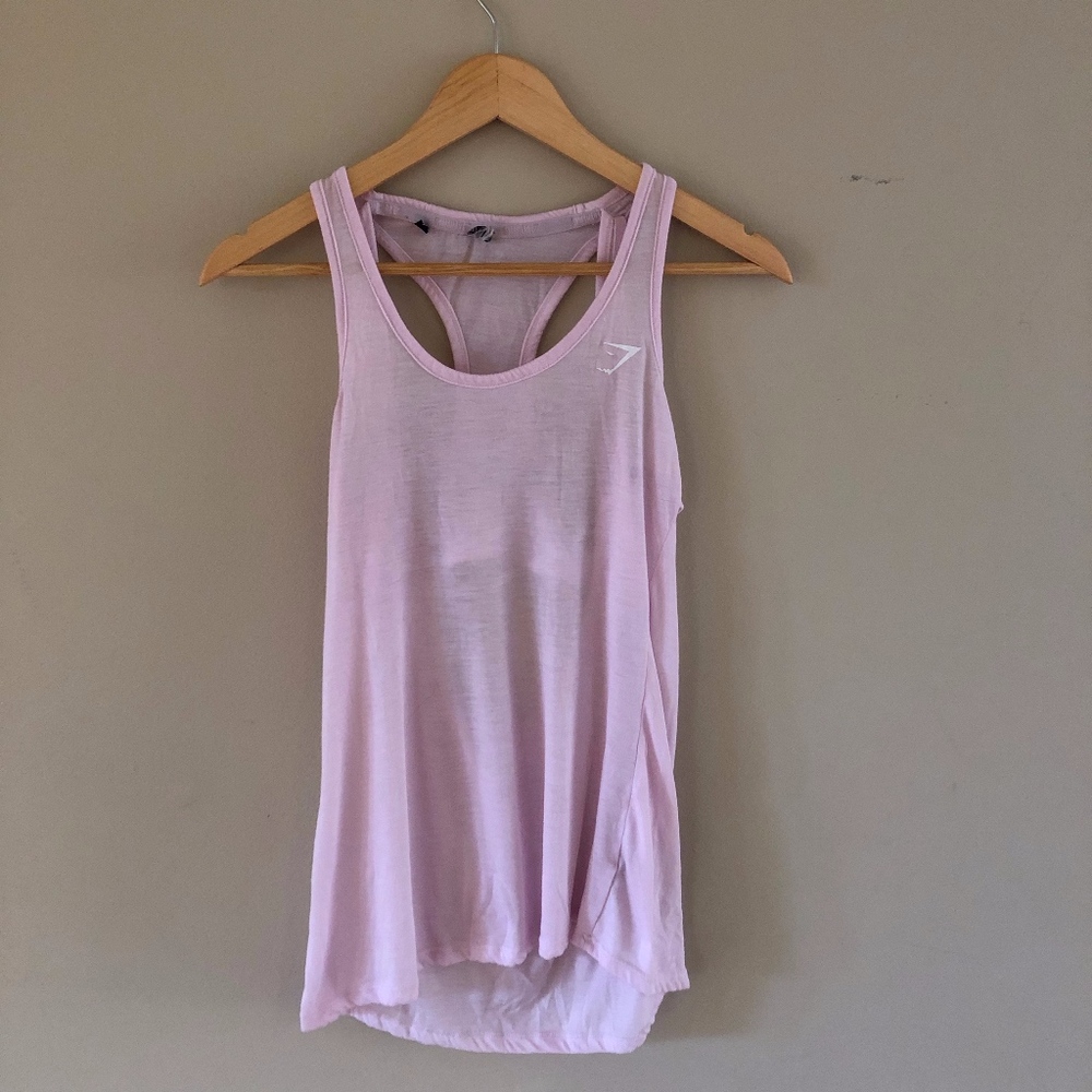 Gymshark Duplex Vest - Chalk Pink - Small